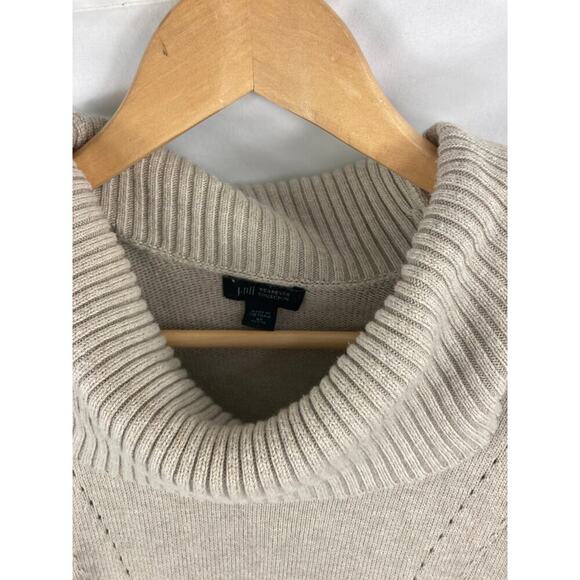 J Jill Wearever Short Sleeve Knit Sweater Tan Size XS Petite - Picture 2 of 3